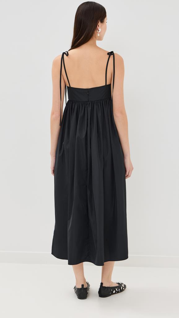 CECILIE BAHNSEN Alena Dress Recycled Faille Black