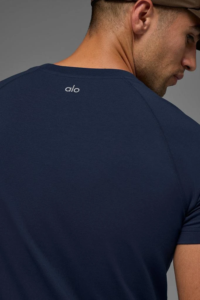 Alo ALO Vapor Crewneck Short Sleeve - Navy 4