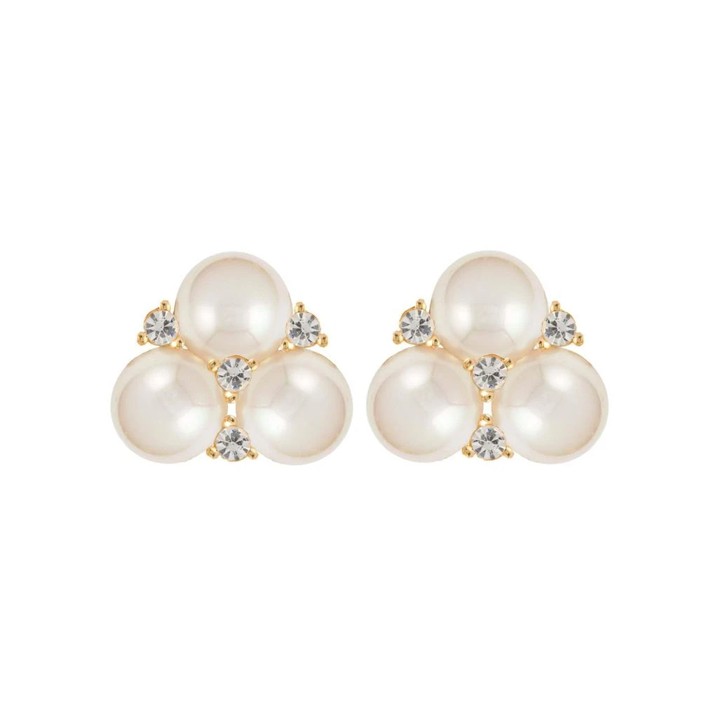 Susan Caplan Vintage 1980s vintage christian dior faux pearl clip-on earrings 2