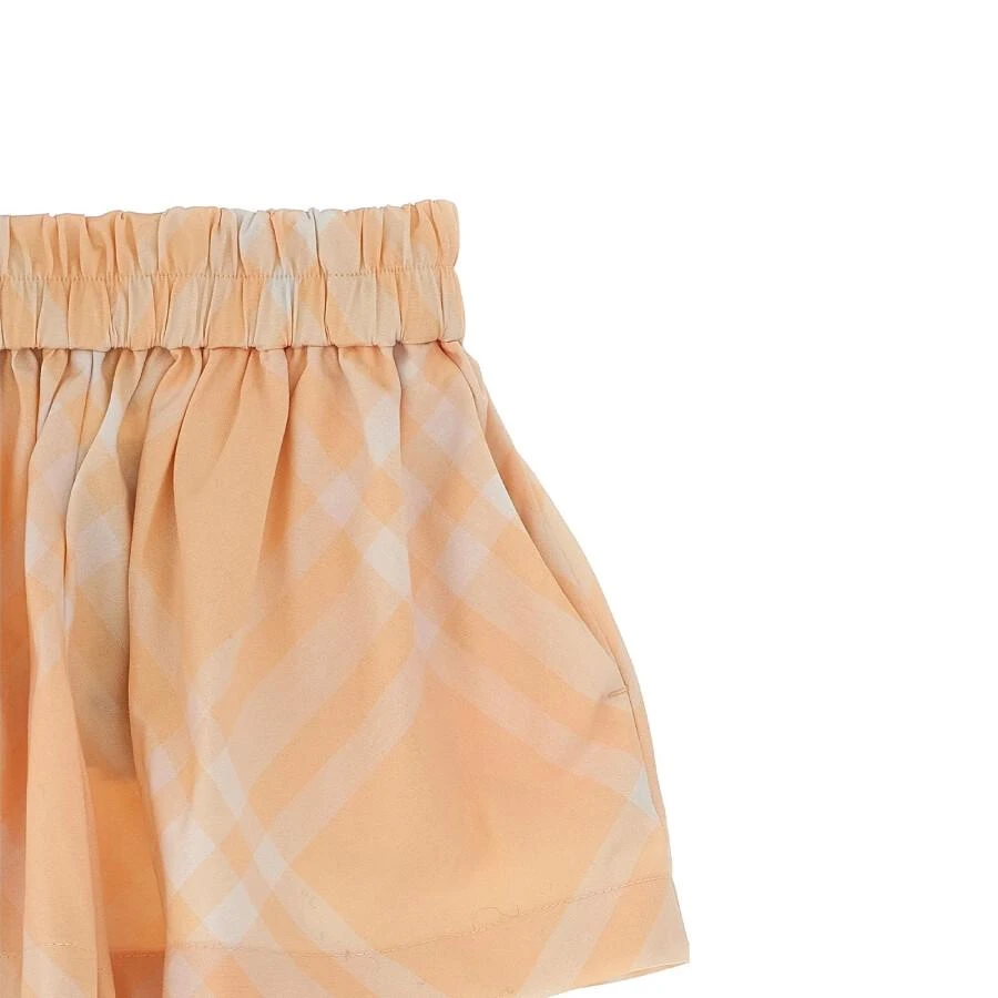 Burberry Kids Checked Pattern Gathered Shorts 3