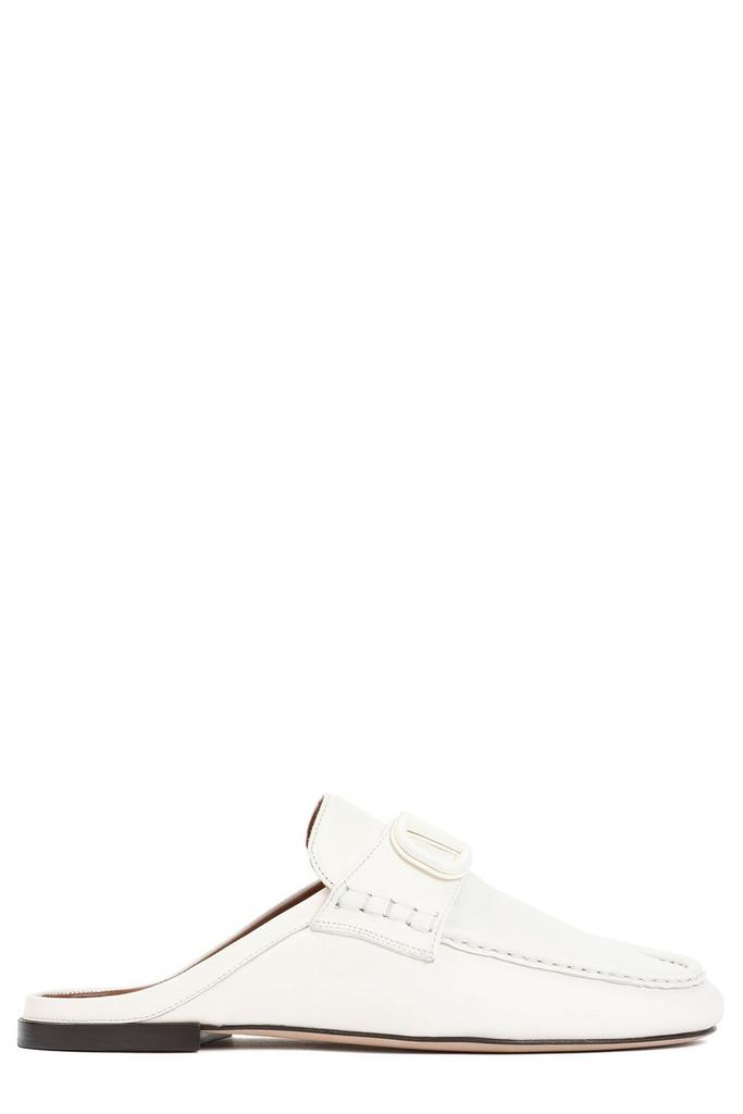 【VALENTINO】VLOGO SLIPPERS Valentino Garavani VLogo Signature Slide Sandals in Grainy