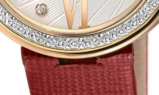 GV2 Perugia Diamond Leather Strap Watch, 33mm - 0.10 ctw 4