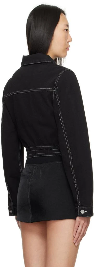 Dion Lee Black Corset Denim Jacket 3