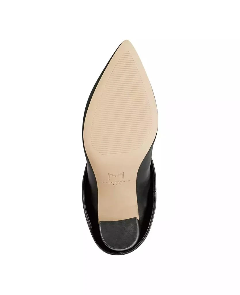 Marc Fisher Women's Leina Block Heel Pointy Toe Knee High Dress Boots 5