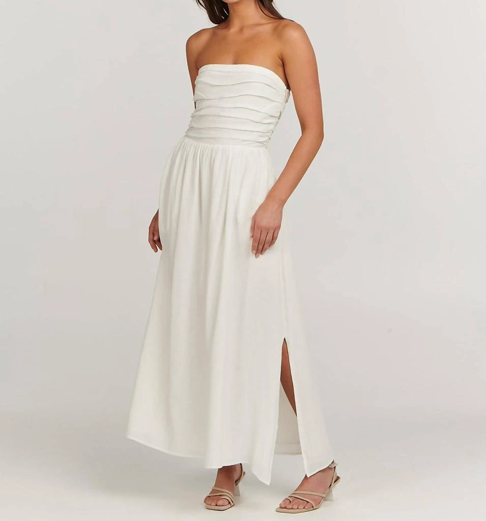 Charlie Holiday Harriet Midi Dress In White 2