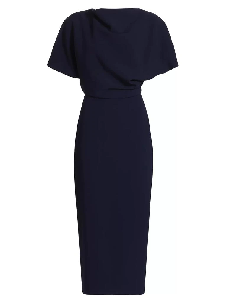 Amsale Draped Crêpe Cocktail Dress 1
