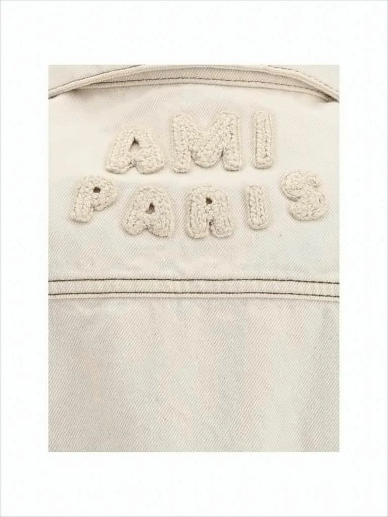 AMI Classic Denim Jacket with Structured Silhouette 4