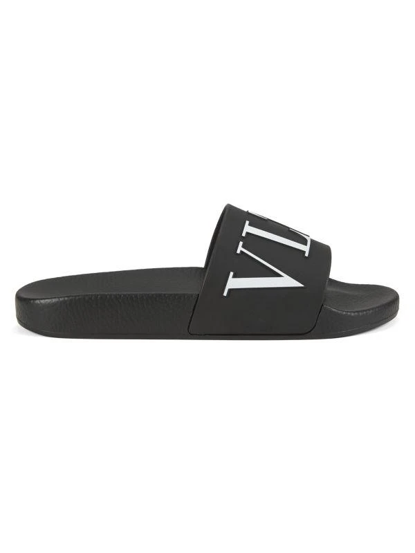 Valentino Logo Rubber Slides 1