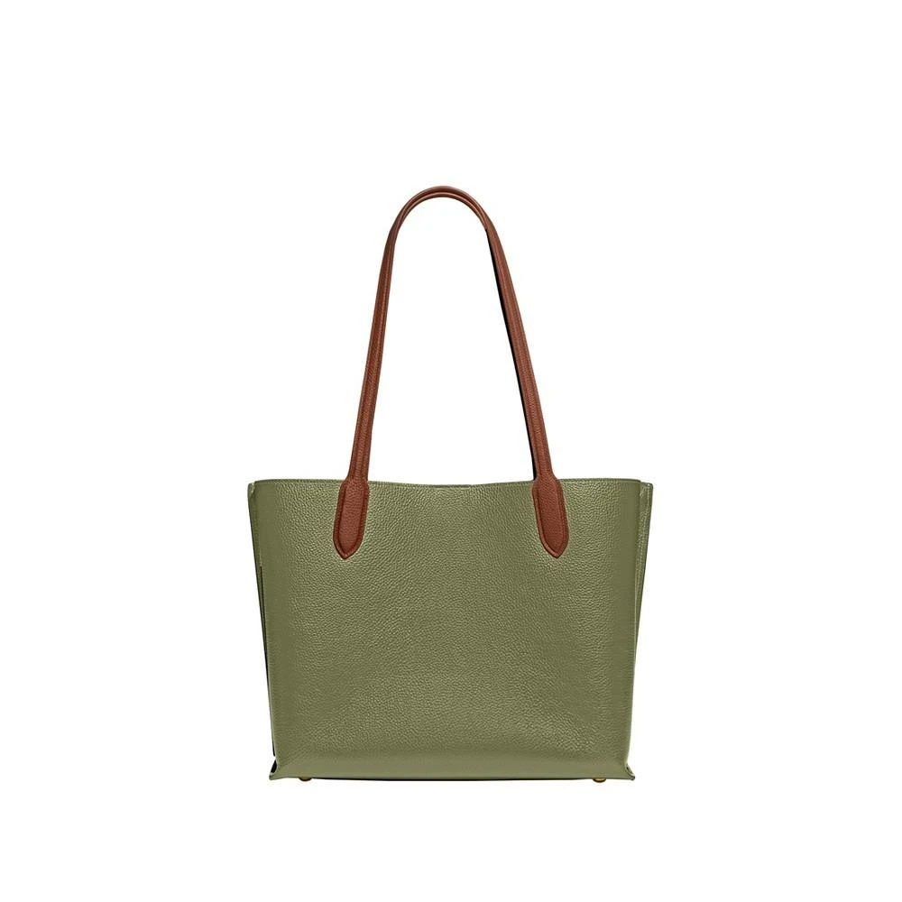 Coach Polished Pebble Leather Willow Tote with Interior Zip Pocket 3