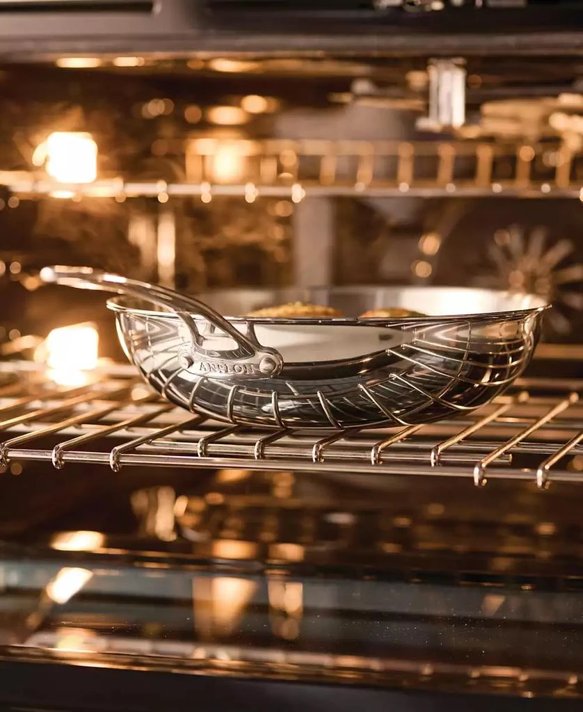 Anolon EverLast Stainless Steel 12.5" Tri-Ply Clad Stir Fry Pan 7