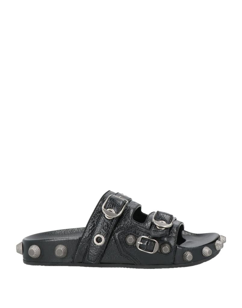 サンダル・ミュール BALENCIAGA BLACK LEATHER AVENUE SOCK SANDALS Balenciaga Black Leather Avenue Sock Sandal – LOZURI®