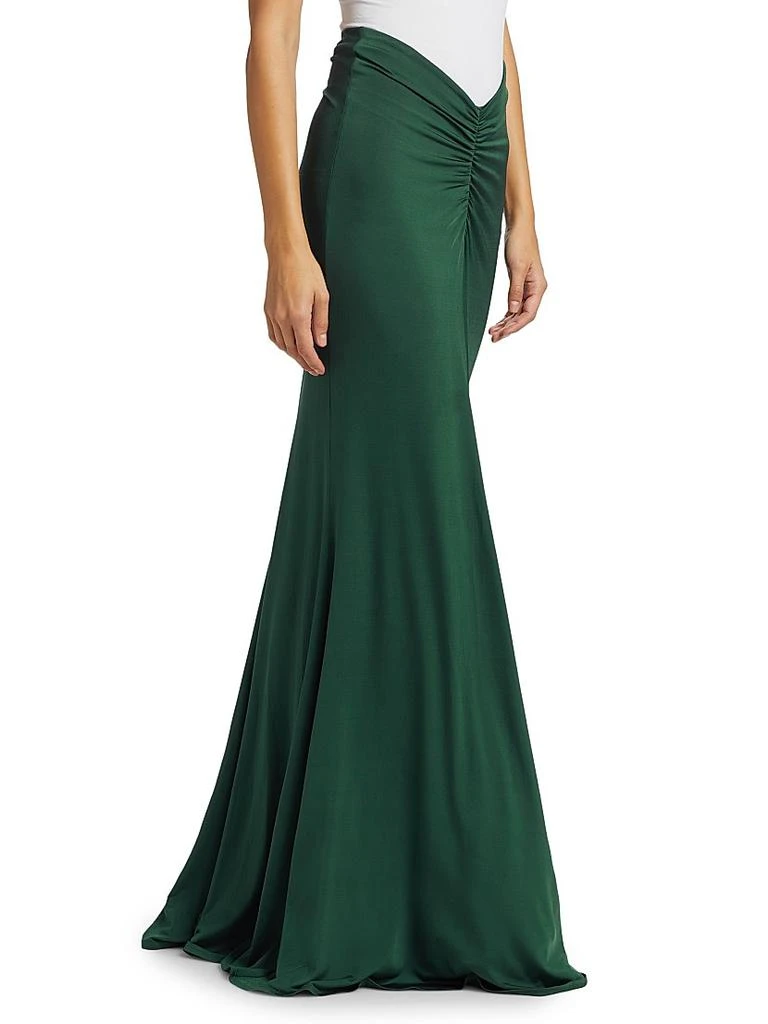 LAPOINTE Ruched Jersey Maxi-Skirt 4