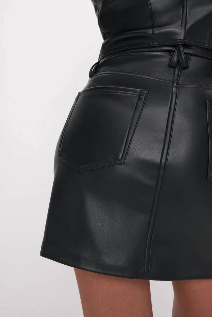Good American Good American - Better Than Leather Miniskirt 4