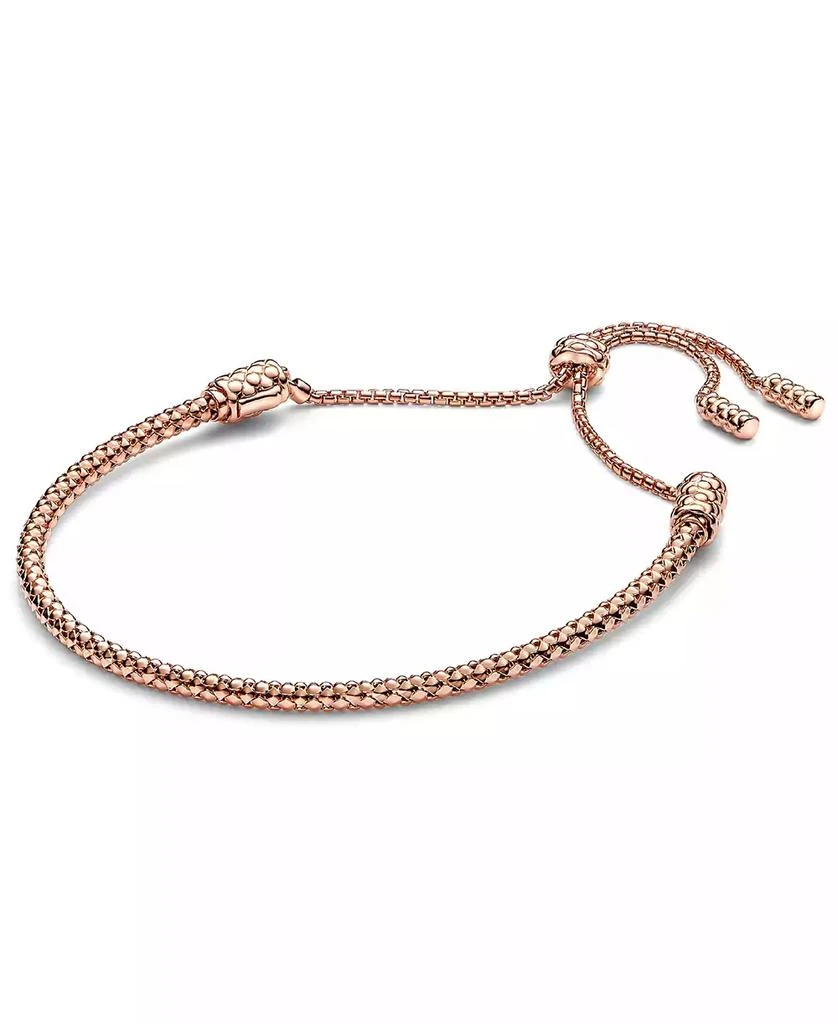 PANDORA 14K Gold-Plated Studded Chain Slider Bracelet