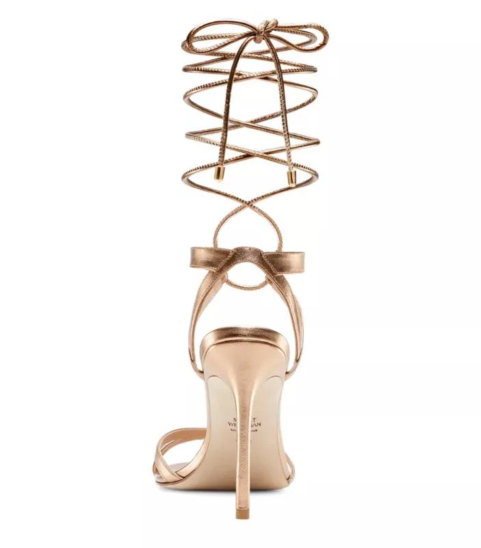 Stuart Weitzman SOIREE 100 LACE-UP SANDAL 4