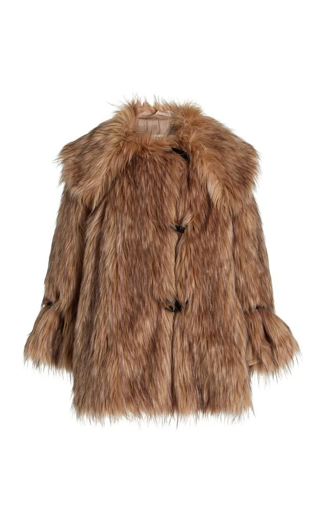 BY MALENE BIRGER By Malene Birger - Exclusive Yvette Short Faux Fur Coat - Brown - L - Moda Operandi 1