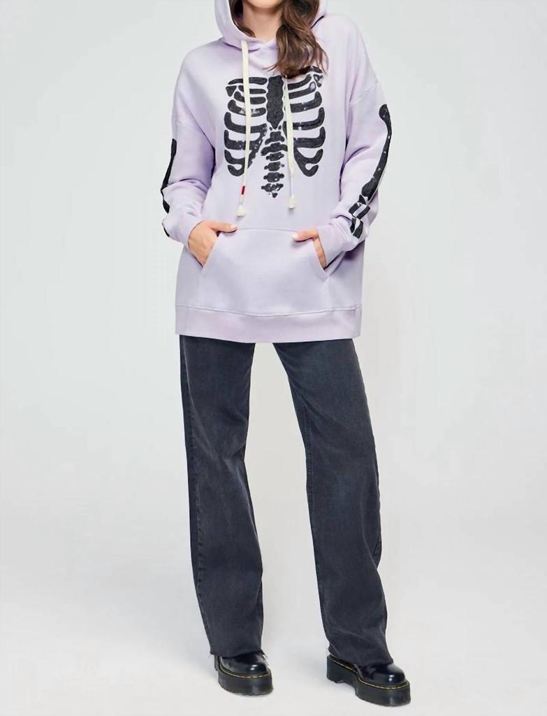 Wildfox Wildfox - Rockstar Ribcage Road-trip Hoodie