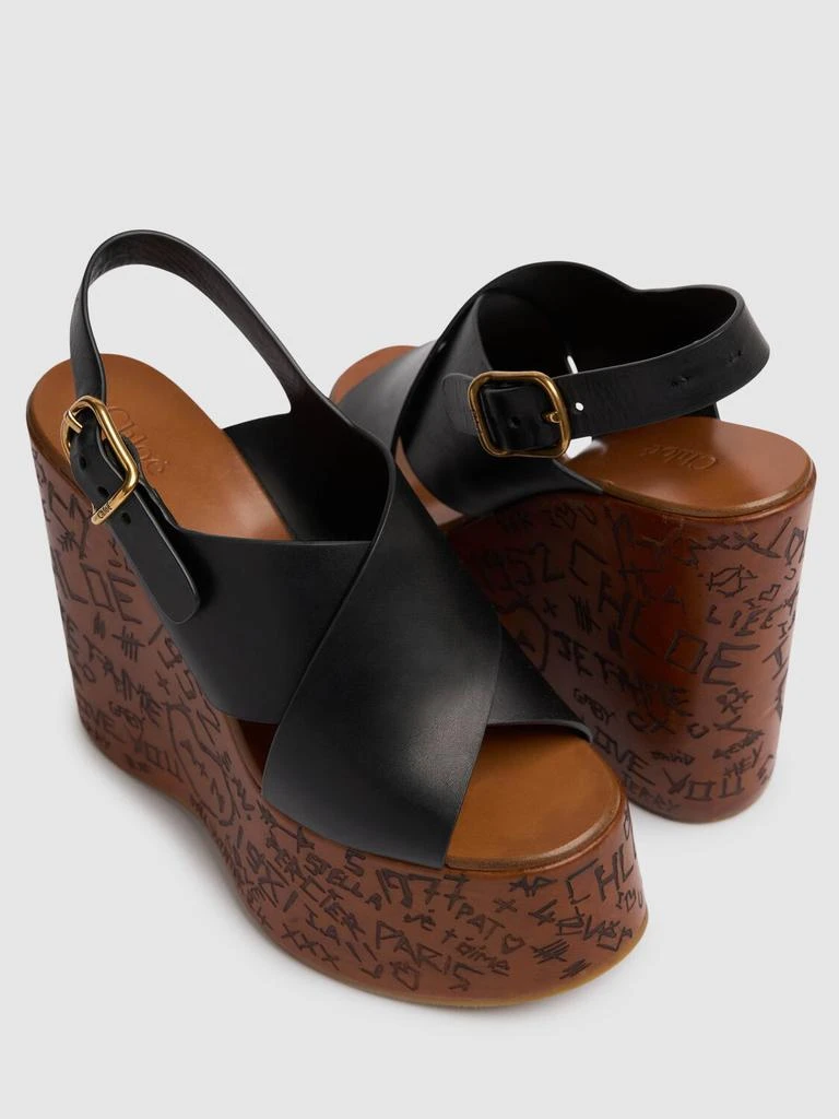 Chloé 130mm Maxime Leather Wedges 2