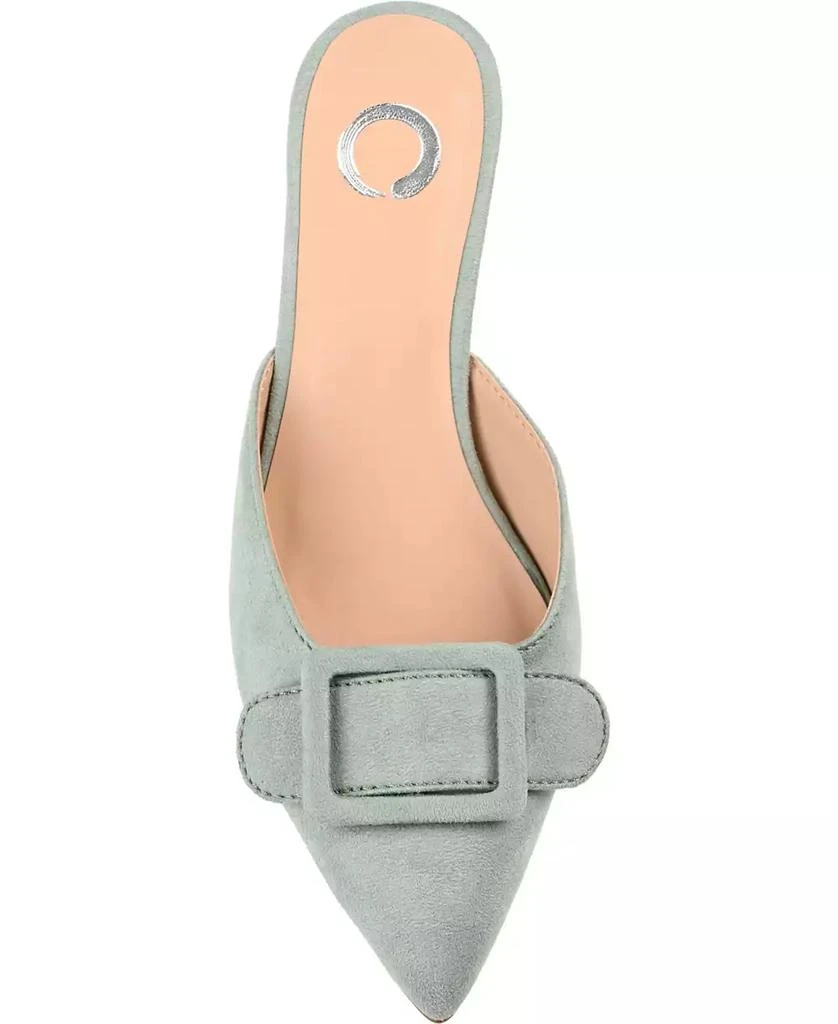 Journee Collection Women
s Vianna Buckle Slip On Heels 4