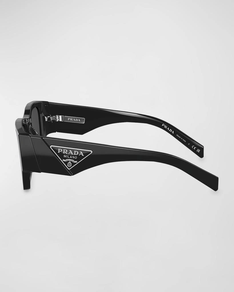 Prada Men's PR 02ZSF Acetate Rectangle Sunglasses 2