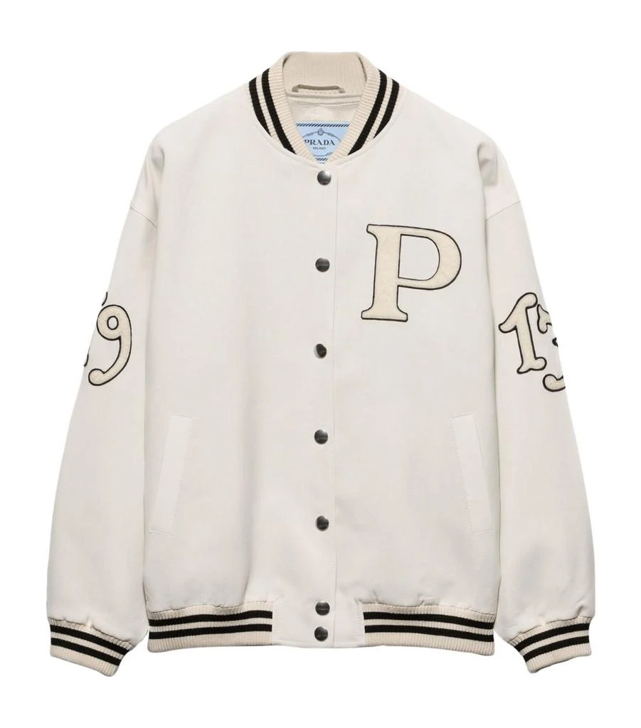 Prada Mohair-Wool Bomber Jacket 1