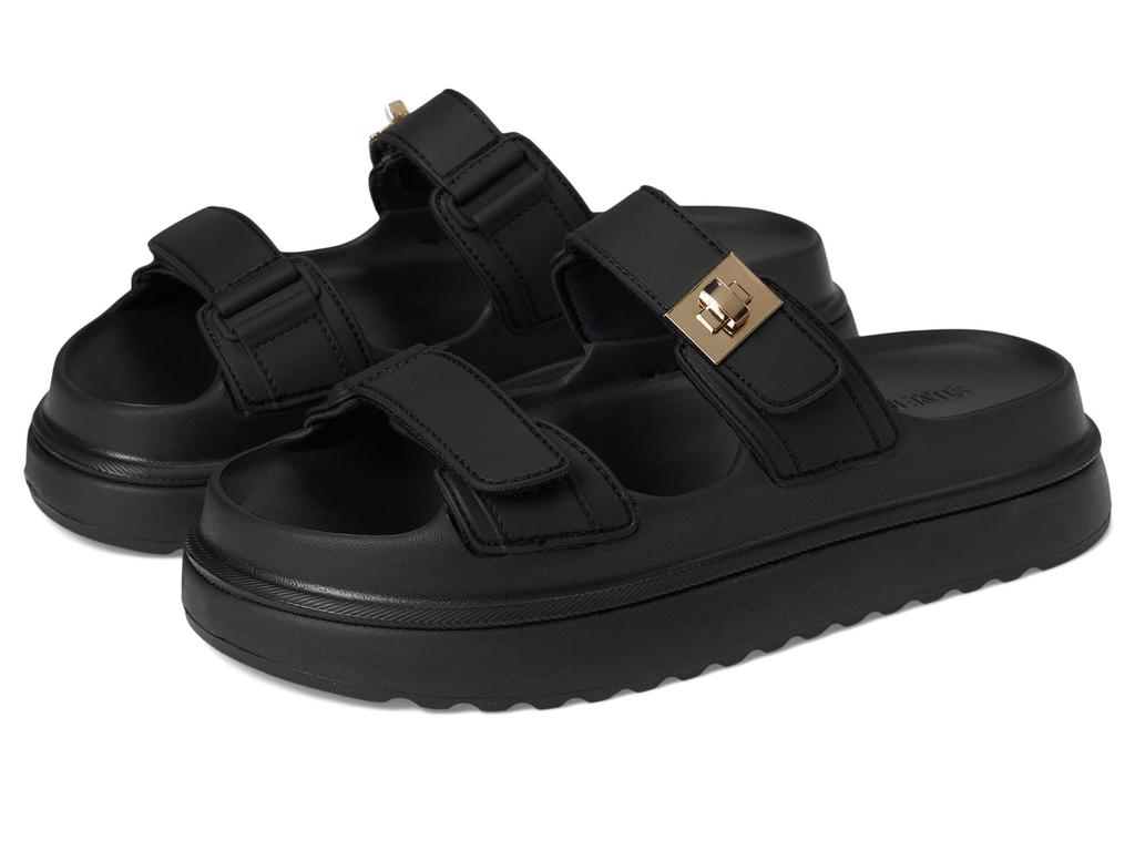 ★STEVE MADDEN★Bigschmona 厚底 サンダル ヒール 5.5センチ BIGSCHMONA JELLY Black Women's Platform Slide Sandal – Steve