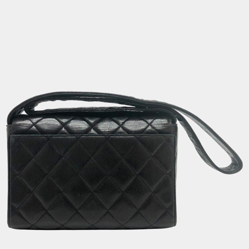 Chanel Chanel Black CC Mark bag shawl Shoulder Bag