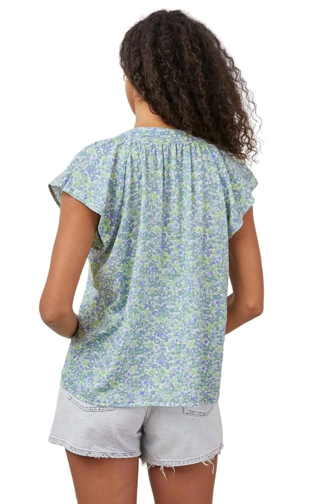 Rails Alena Top In Blue Green Wildflower 2