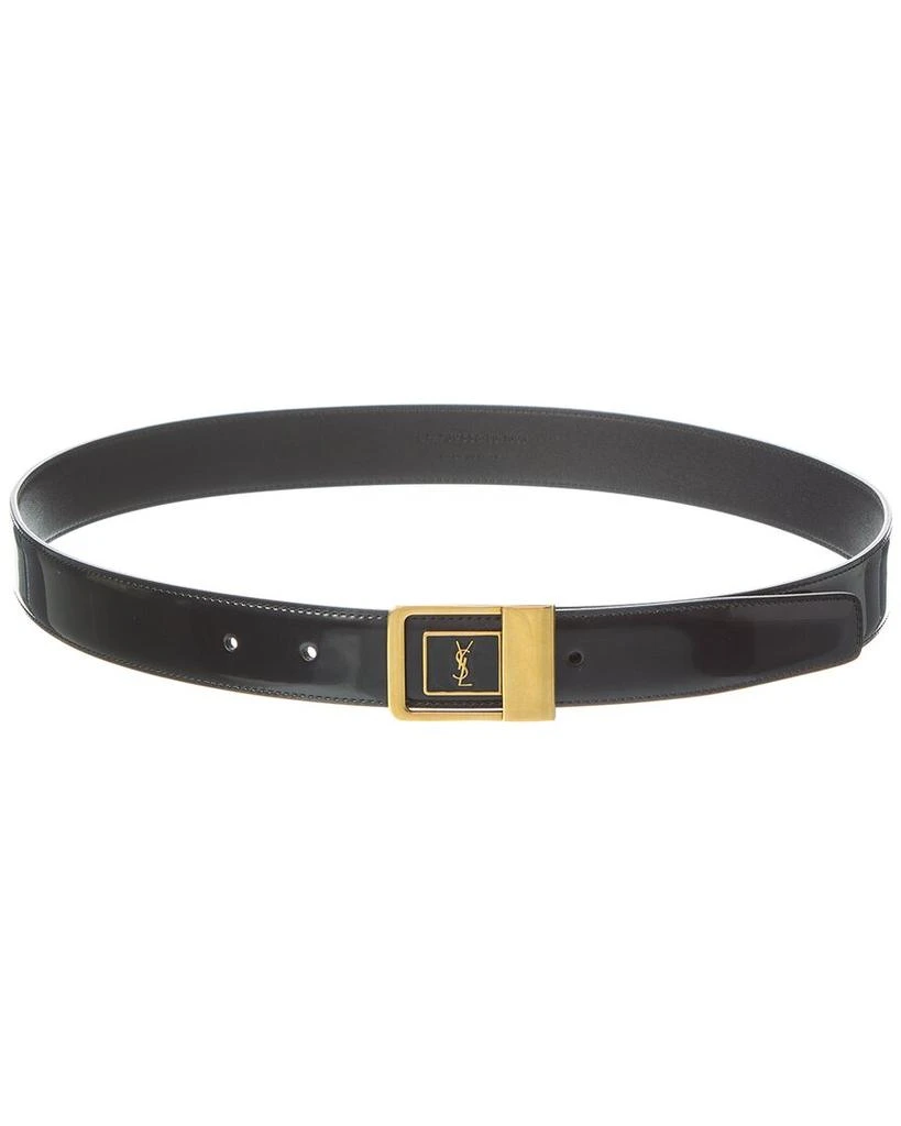 Yves Saint Laurent LA 66 Lacquered Leather Belt 1