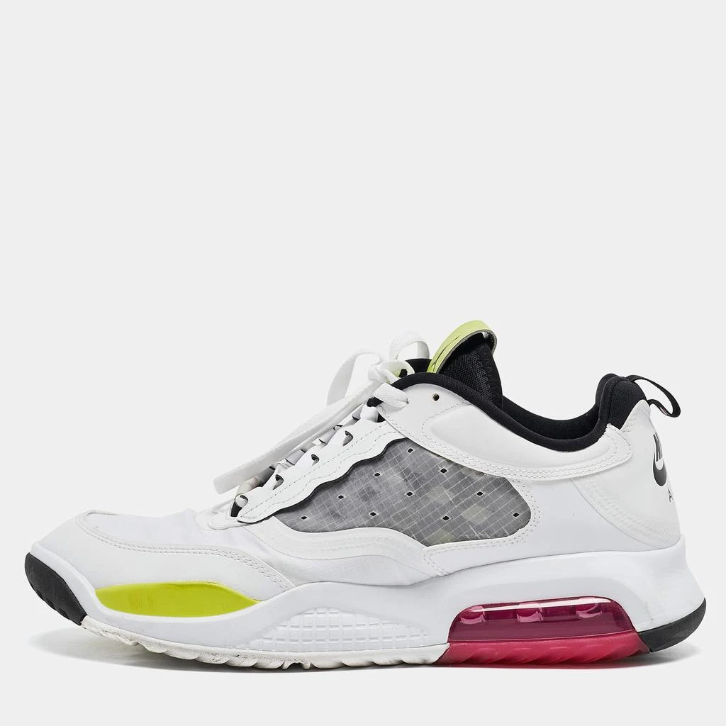 Jordan Air Jordans White Leather Jordan Air Max 200 Vibrant Sneakers Size 46 1