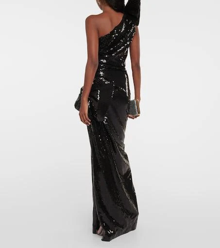 Nina Ricci Sequined one-shoulder gown 3