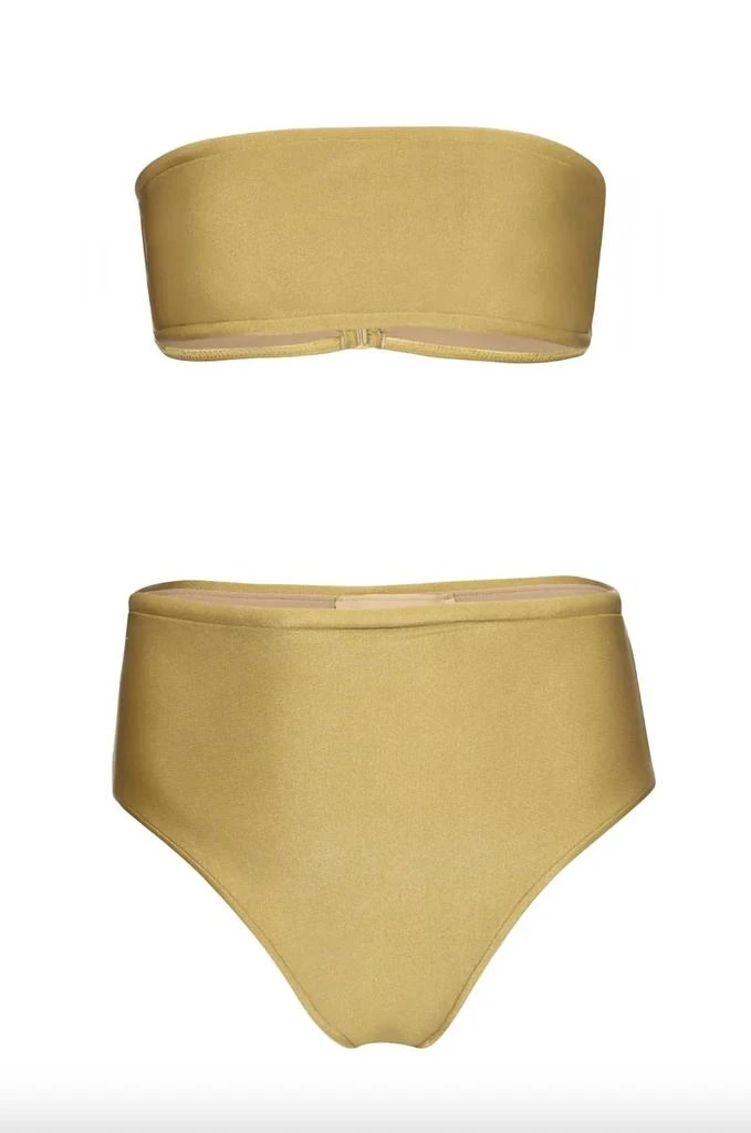 Adriana Degreas Adriana Degreas - Women's Solid High-Leg Bandeau Bikini 3
