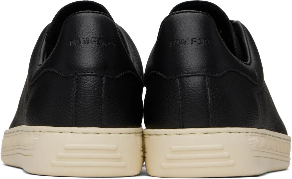 Tom Ford Black Grain Leather Warwick Sneakers 2