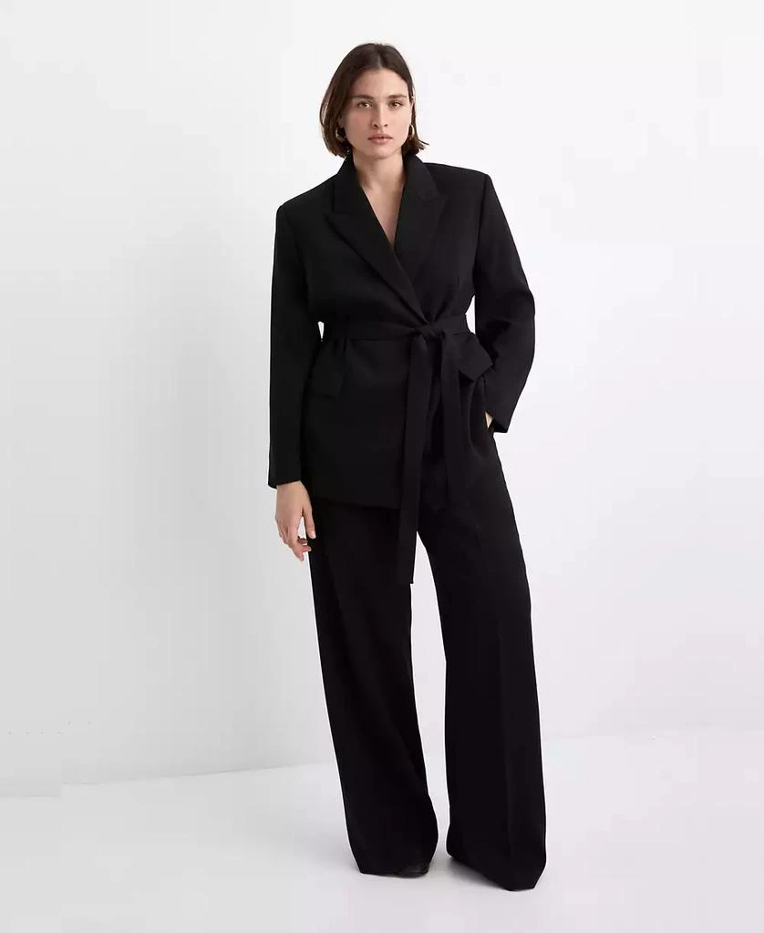 Mango Women
s Scarf Suit Jacket 6