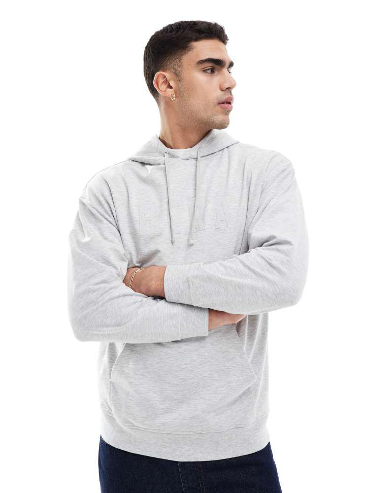 HERA Hera focus hoodie in light grey