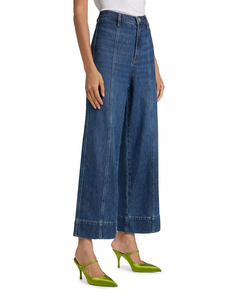 FRAME Seamed Wide-Leg Jeans 4