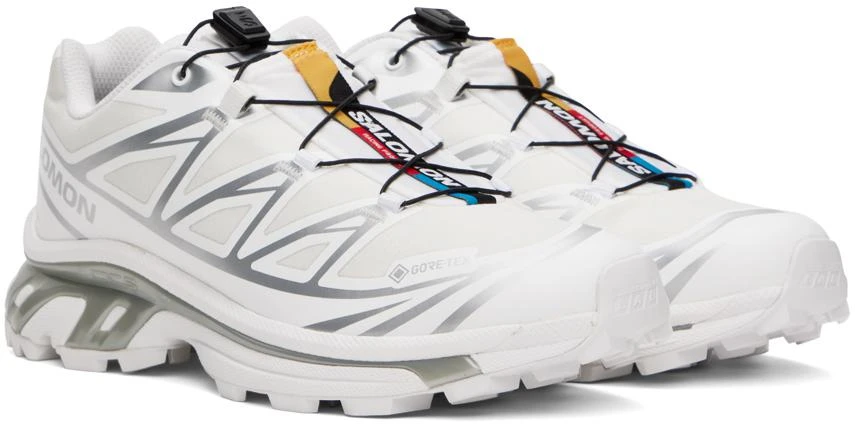 Salomon White XT-6 GORE-TEX Sneakers 4