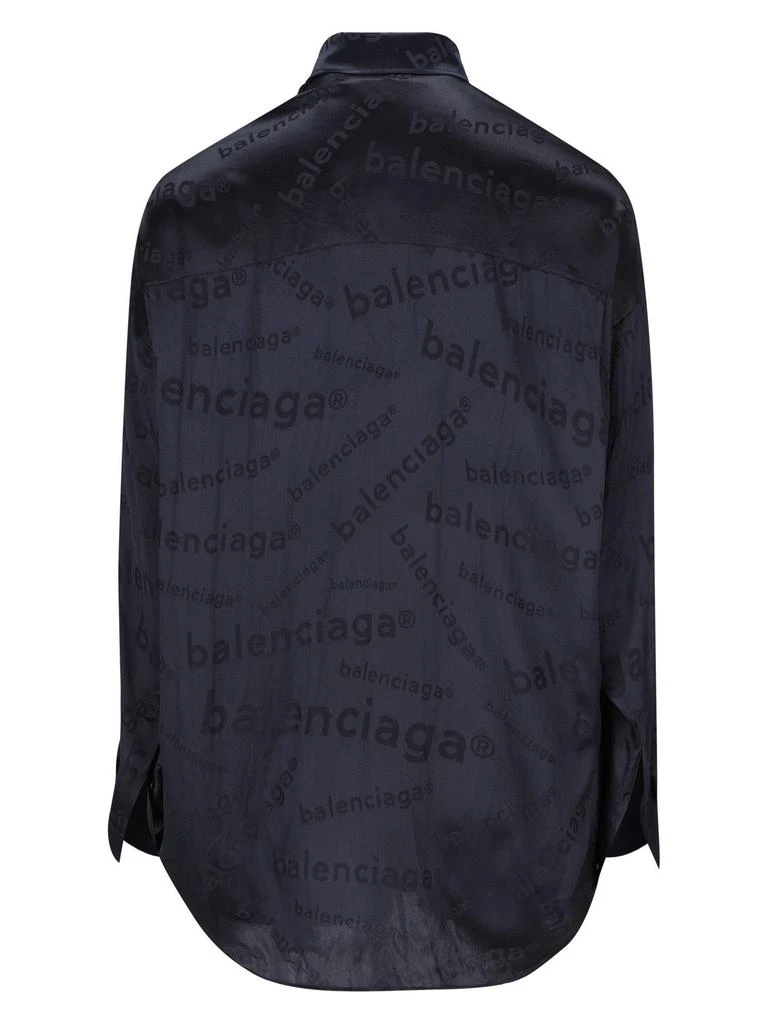 Balenciaga Balenciaga Allover Logo Long-Sleeved Shirt 2