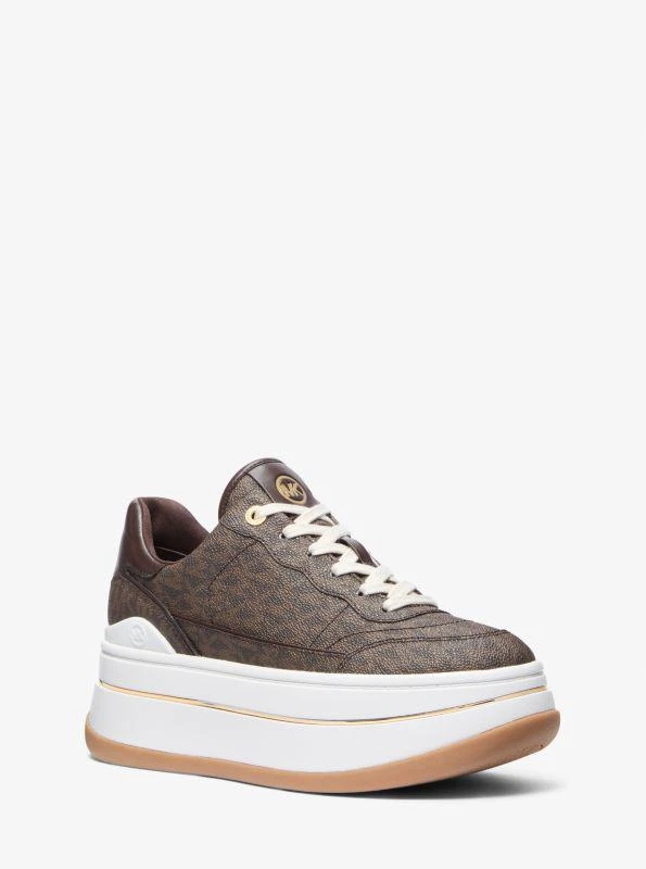 Michael Kors Hayes Signature Logo Platform Sneaker 1