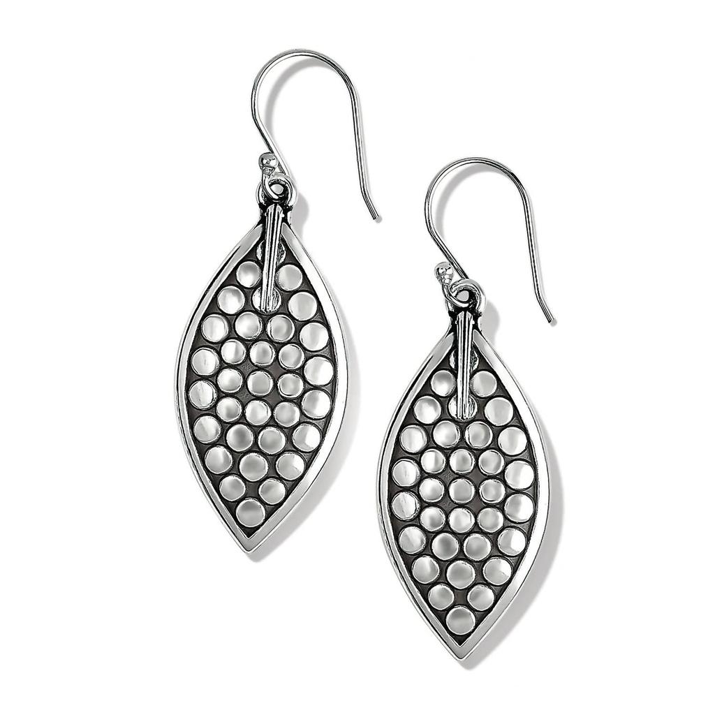 Brighton Brighton - Woman's Pebble Leaf Reversible French Wire Earrings