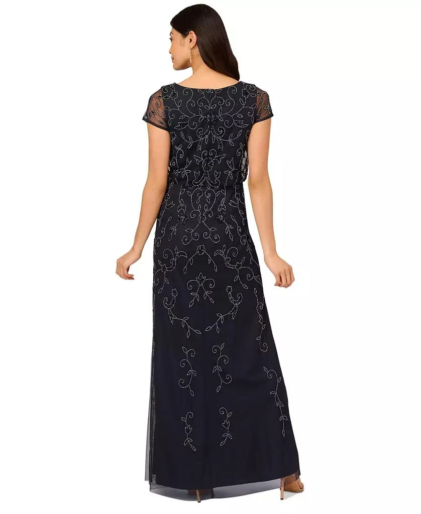Adrianna Papell Women's Boat-Neck Beaded Blouson Gown - Dresses & Skirts -  Compare Prices from 3+ Stores - Free Shipping - BeyondStyle