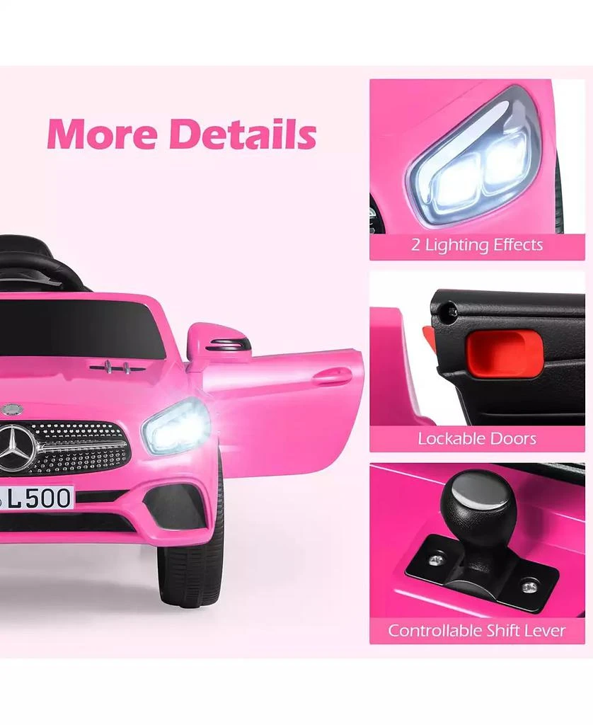 Mecale 12V Kids Ride On Car Licensed Mercedes Benz with Remote and Music 7