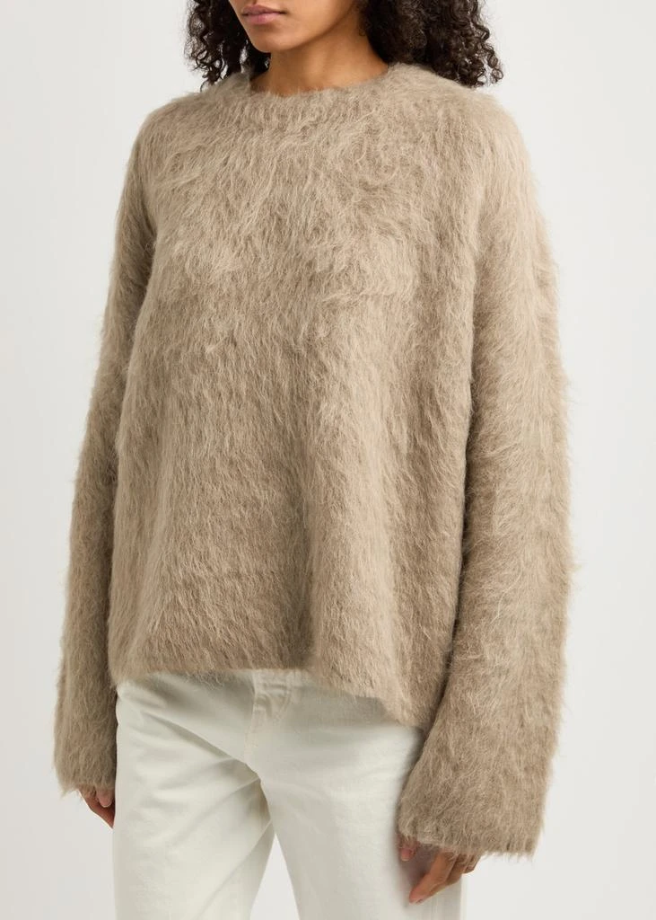 Totême Brushed alpaca-blend jumper 2