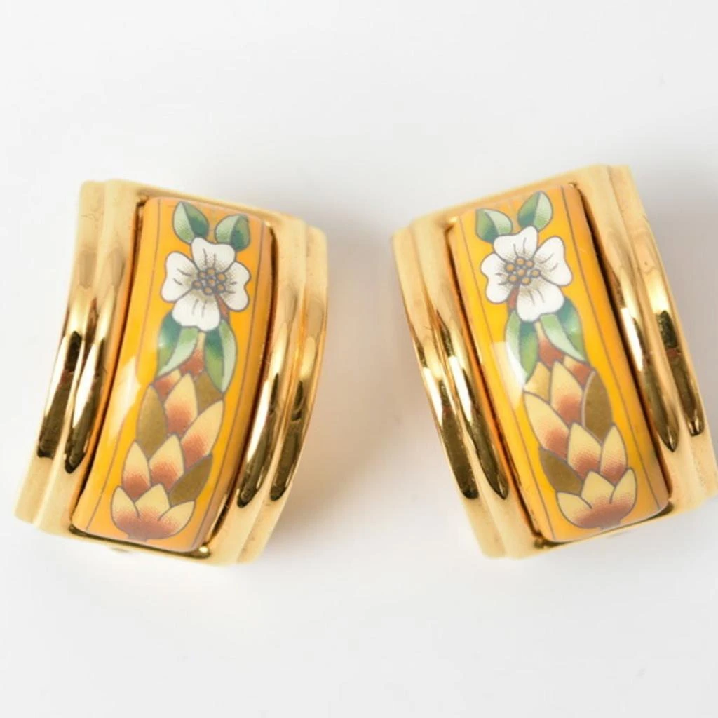 Hermes gold yellow Clip Earrings (Pre-Owned)