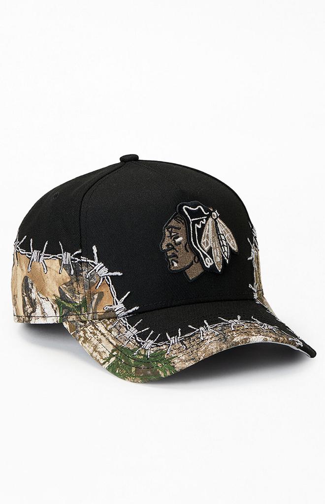 New Era Chicago Blackhawks Camo Barbwire 9FORTY Snapback Hat