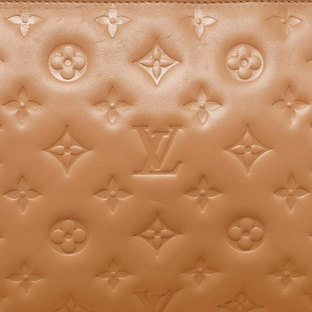 Louis Vuitton Louis Vuitton Taupe Monogram Embossed Leather Coussin PM Bag 5