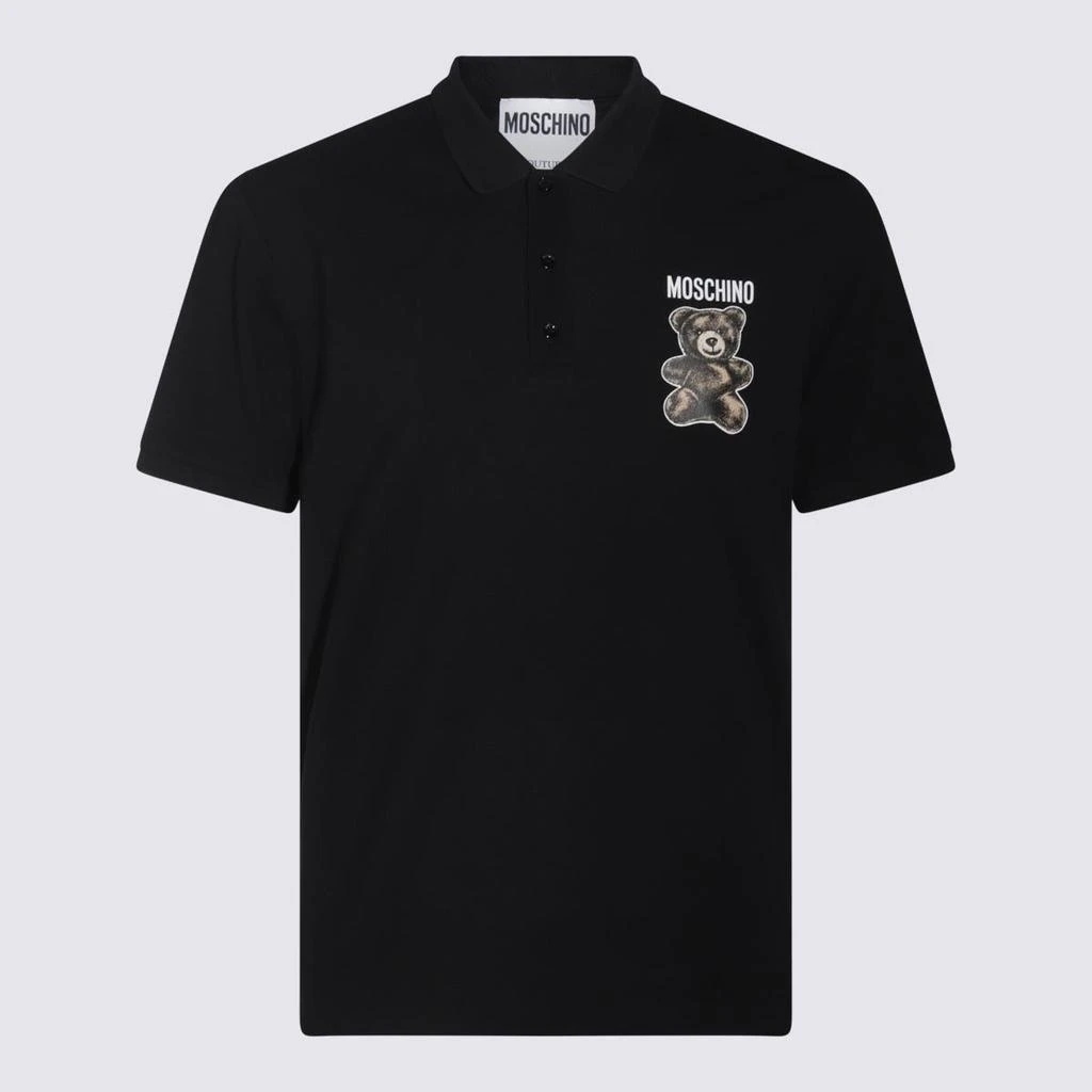 Moschino Moschino Black Cotton Polo Shirt 1