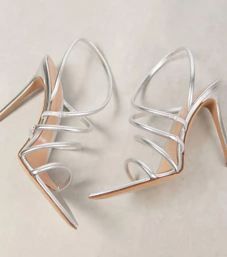 Gianvito Rossi Ettie 105 metallic leather sandals 5