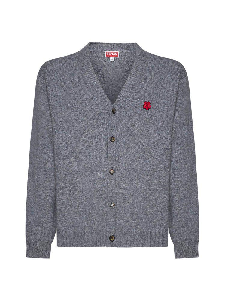 トップス KENZO BOKE FLOWER CREST CARDIGAN KENZO 'Boke Flower Crest' embroidered cardigan | REVERSIBLE
