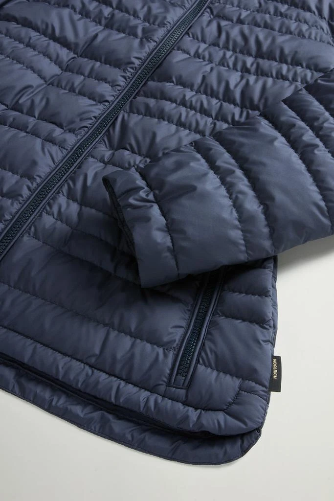 Woolrich Padded Microfiber Jacket - Women - Blue 7